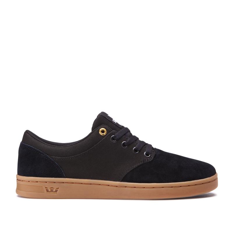 Zapatillas Bajas Supra Argentina Hombre - CHINO COURT Negras (IWPMC-1247)